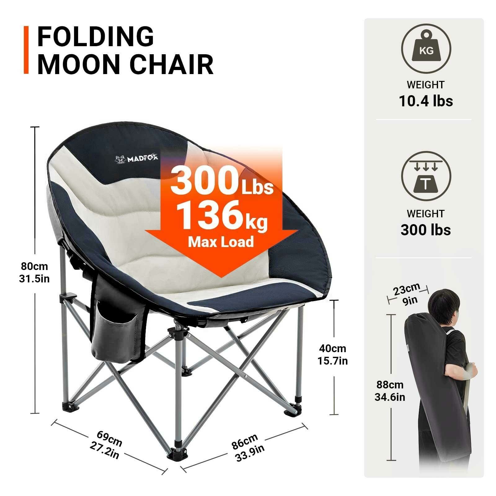 Madfox Moonchair Deluxe Katlanır Kamp Sandalyesi