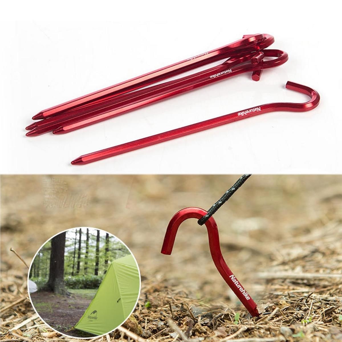 Naturehike Çadır Kazığı 18 cm Kırmızı ( Alüminyum ) (6 Pcs)