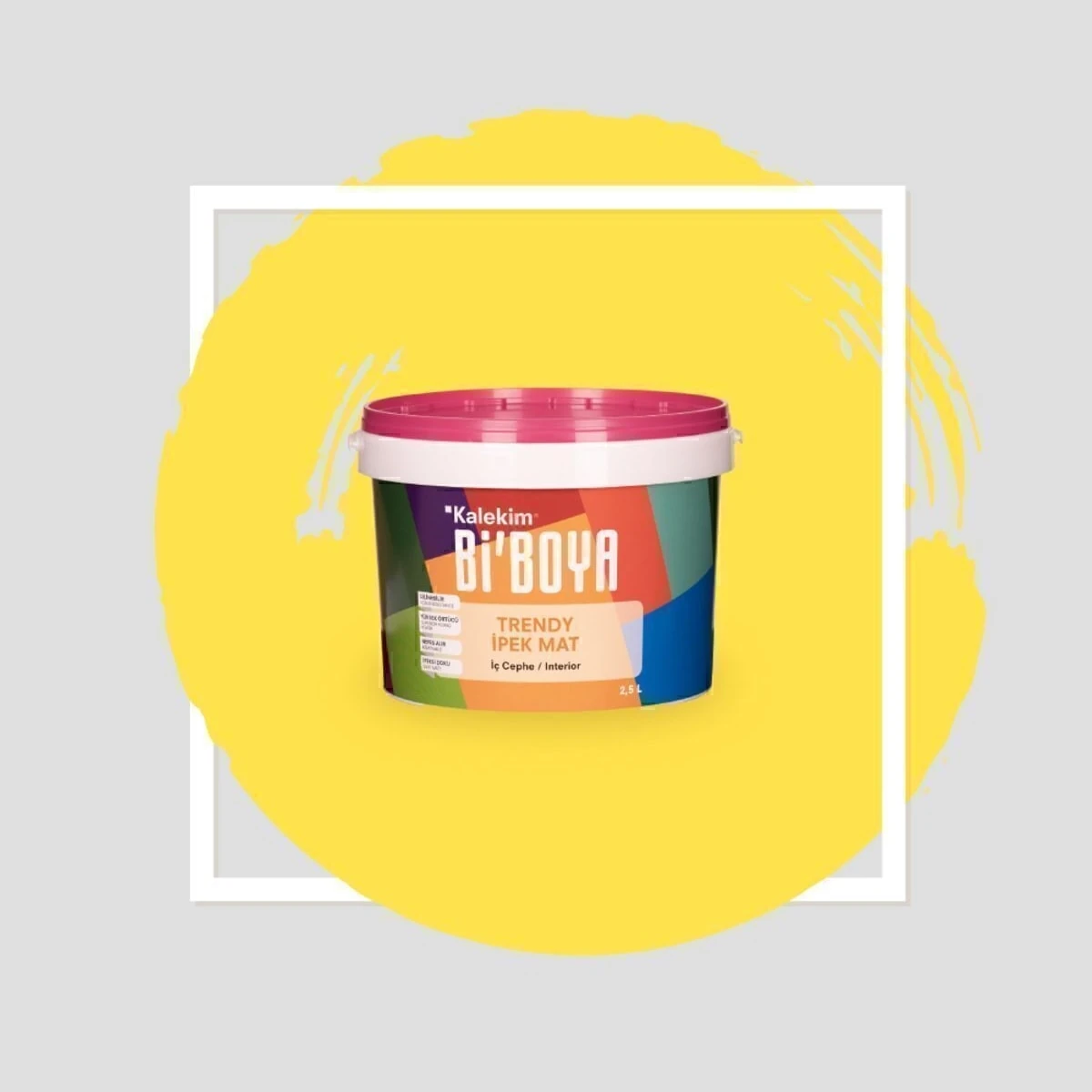 İpek Mat Trendy Coşkulu Sarı 2.5 Lt