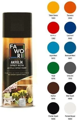 Akrilik 400 ml Sprey Boya Açık Kahve 8003