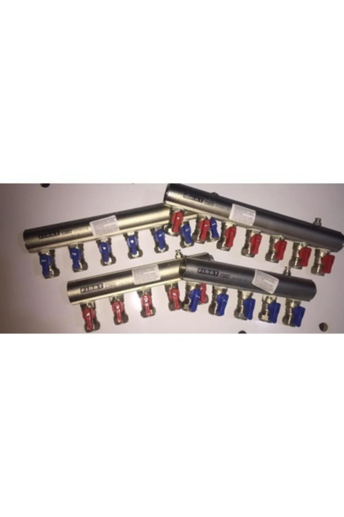 1’’ 5'li Mini Küresel Vanalı Kollektör (kırmızı-mavi) Takım