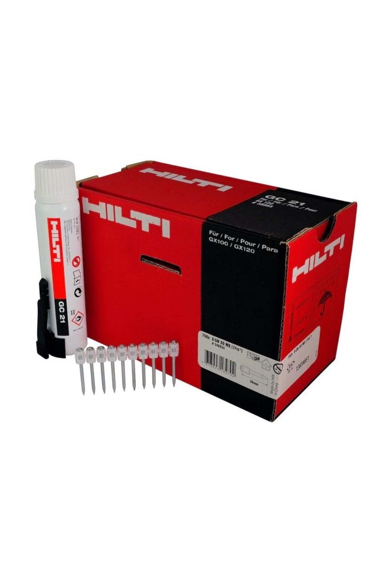 X-GN 27 MX Makina Çivisi 750 Adet ve GC 21 Makina Gazı 1 Adet