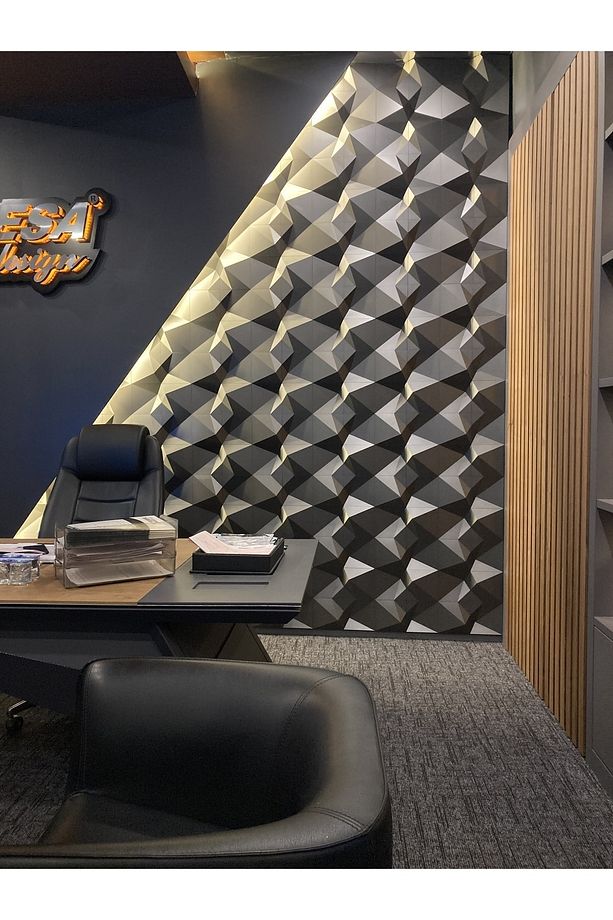 3 Boyutlu Dekoratif Duvar Paneli (1M2) (-VİZON-)