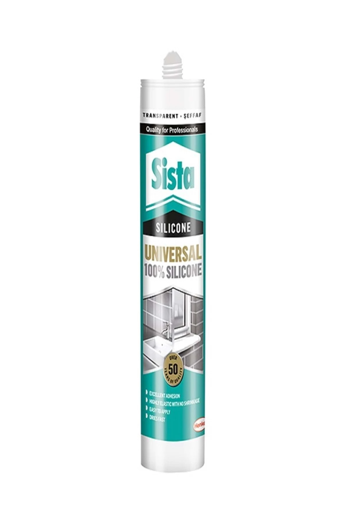 Sista Şeffaf Silikon 6 Adet 280ml Üniversal 100% Silicon