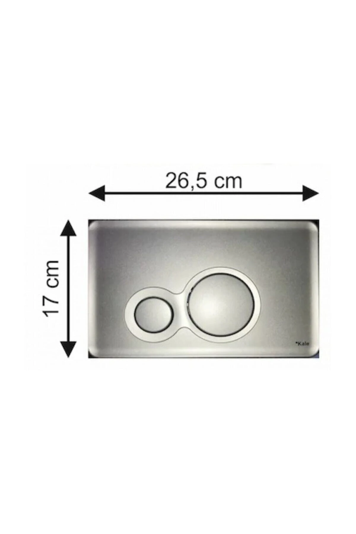 Modül Gömme Rezervuar Paneli Mat Krom