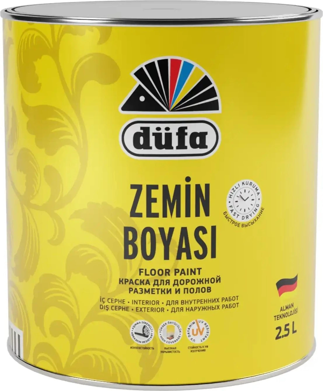 Zemin Boyası 1023 Krom Sarı 2.5 l