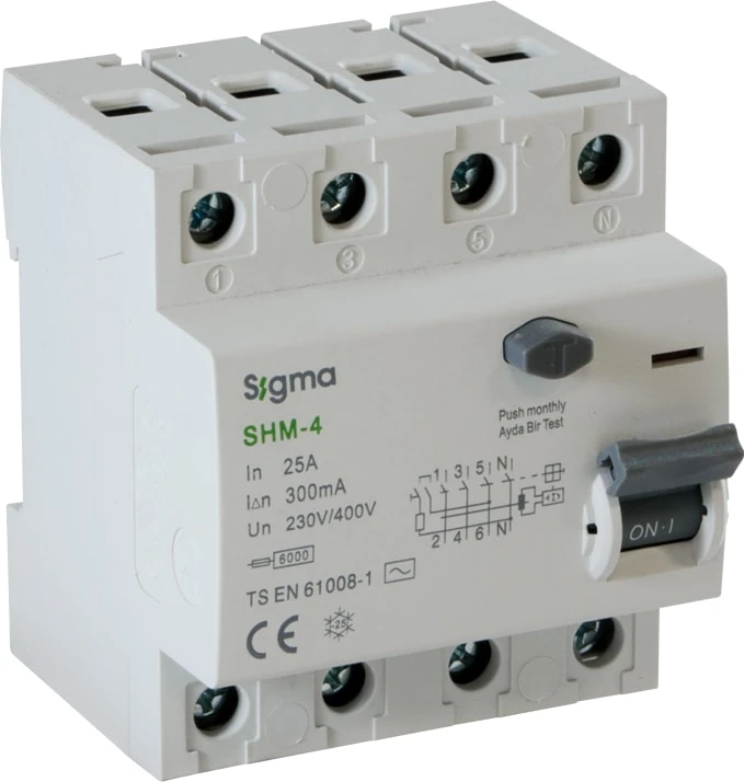 4X40A 30MA 6ka Kaçak Akım Koruma Şalteri