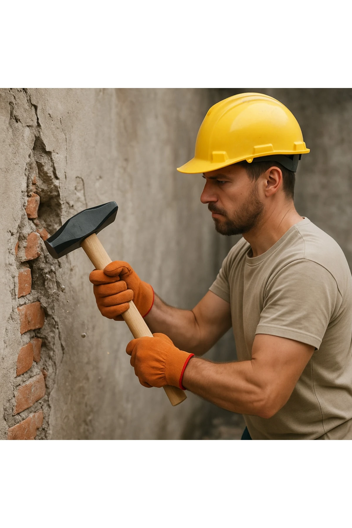 5kg Balyoz Başlığı Çelik Uçlu Sivri Yassı Çift Taraflı Profesyonel Yıkım İnşaat Şantiye Sanayi