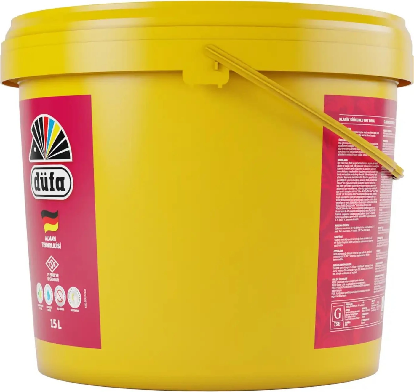 Klasik Silikonlu Mat İç Cephe Duvar Boyası 5050 Mine 15 l