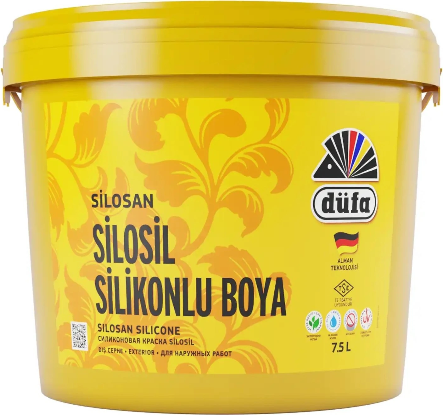 Silosil Silikonlu Dış Cephe Duvar Boyası 3385 Saray Pembe 7.5 l