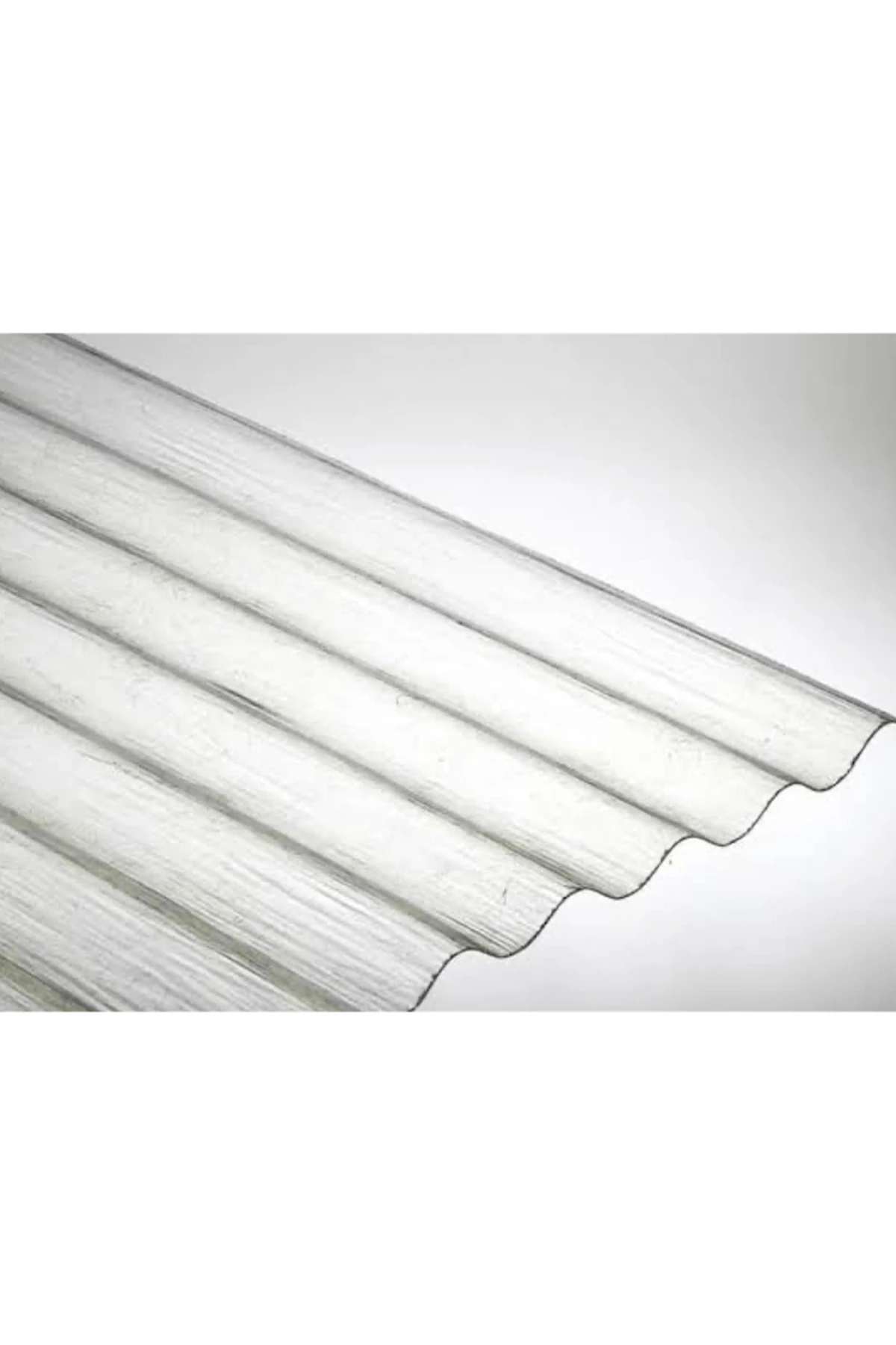 Şeffaf Ondulin - Çatı Kaplama Malzemesi ( Uzunluk 2.40 cm - Eni 90 Cm )