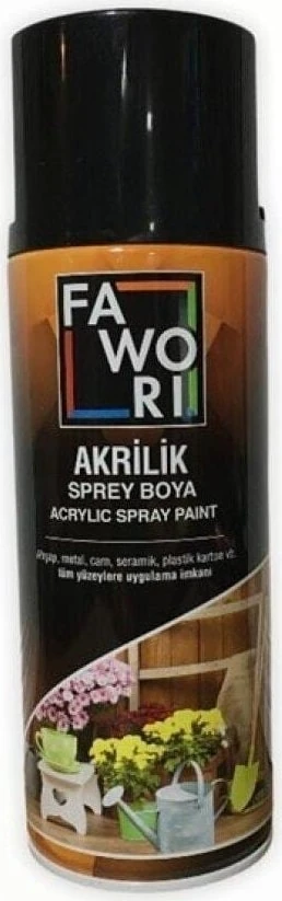 Akrilik Sprey Boya 400 ml Mat Siyah