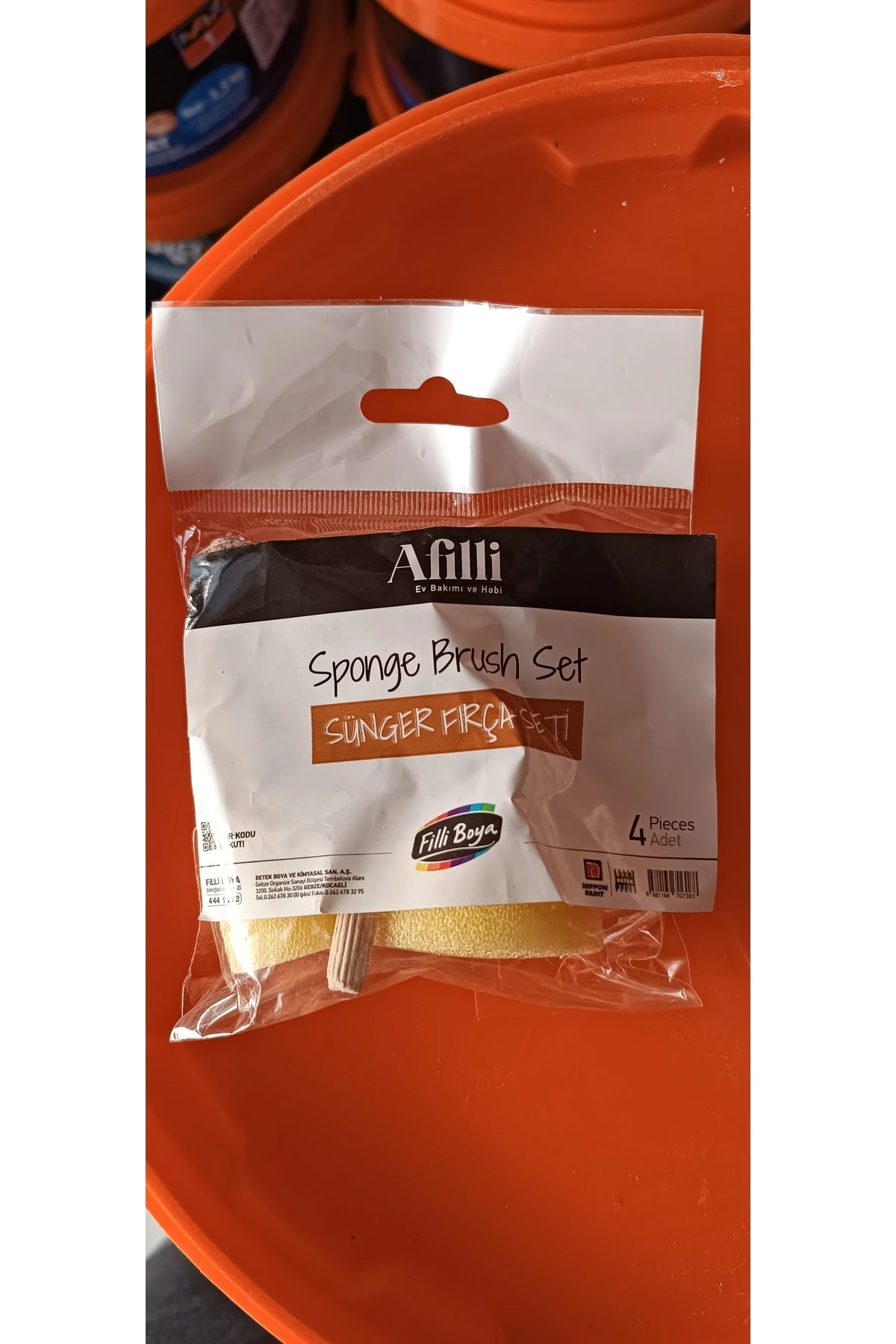 A Sünger Fırça Seti 4 Lü (ponpon Fırça )