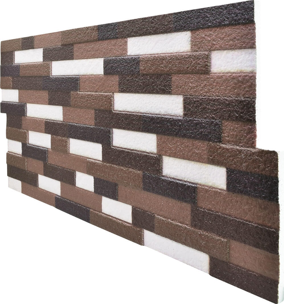 5 Adet (2,5m2) x Patlatma Taş Desenli 3 Boyutlu Renkli Strafor Köpük Duvar Kaplama Paneli (PT-203)