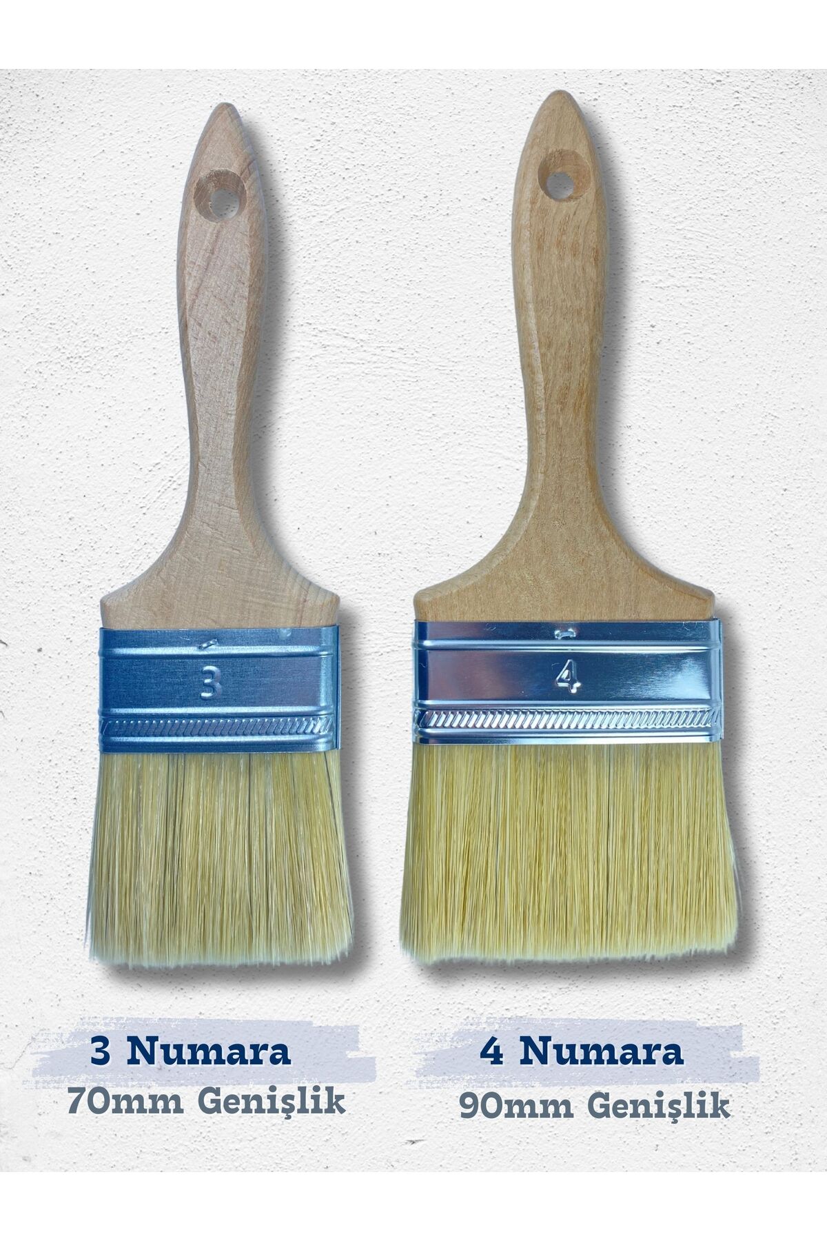 4 NUMARA AHŞAP SAPLI KESTİRME FIRÇASI