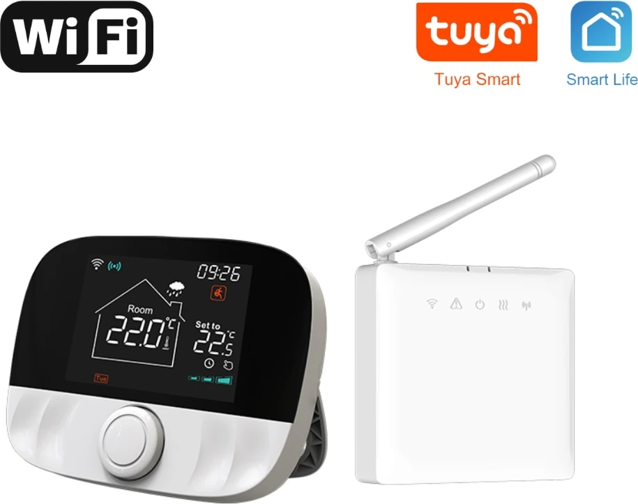 Wifi Kablosuz Akıllı Oda Termostatı T9W ( Tuya - Smart Life Uyumlu)
