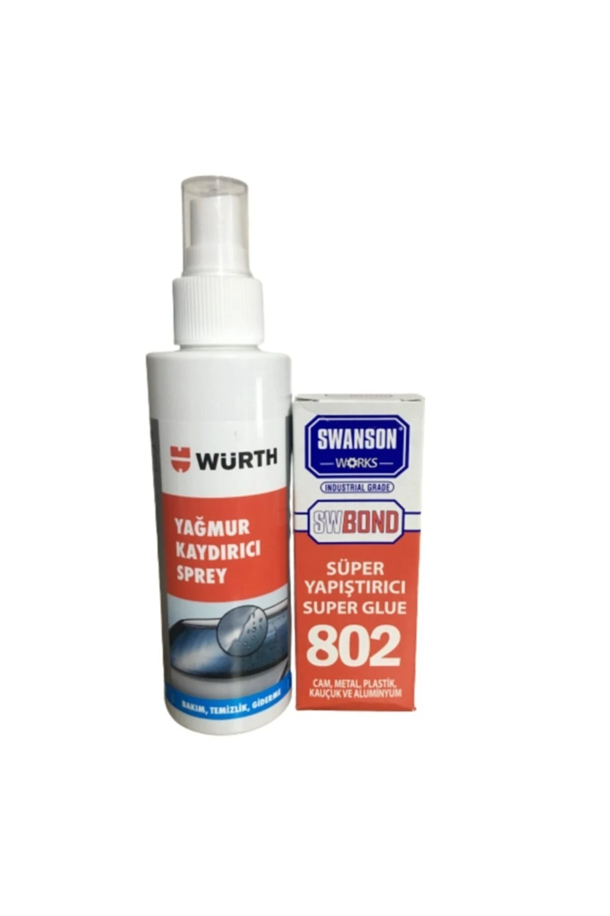 Yağmur Kaydırıcı Sprey 150 Ml + Swanson Works 802 Süper Yapıştırıcı