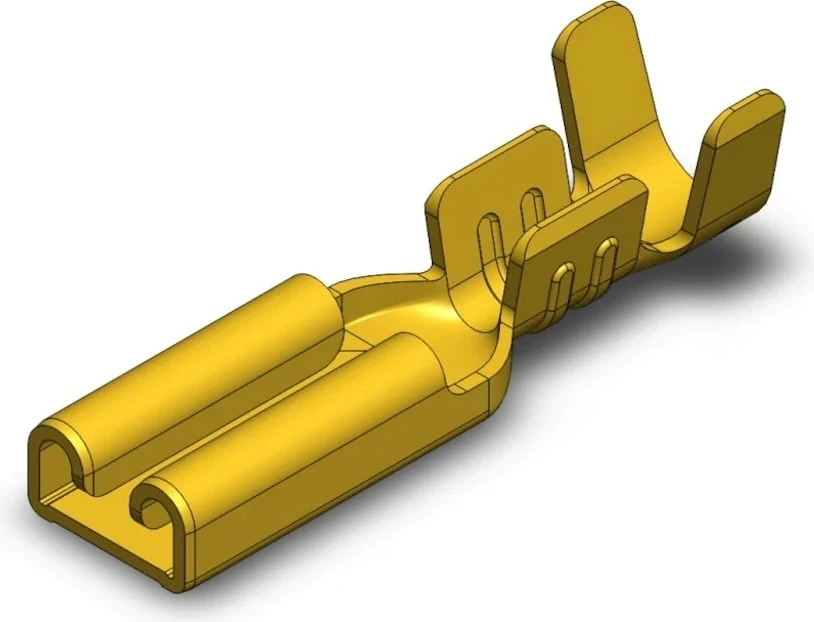 (100 Adet)  Küçük Dişi Fiş (Kablo Ucu- 6,3mm)