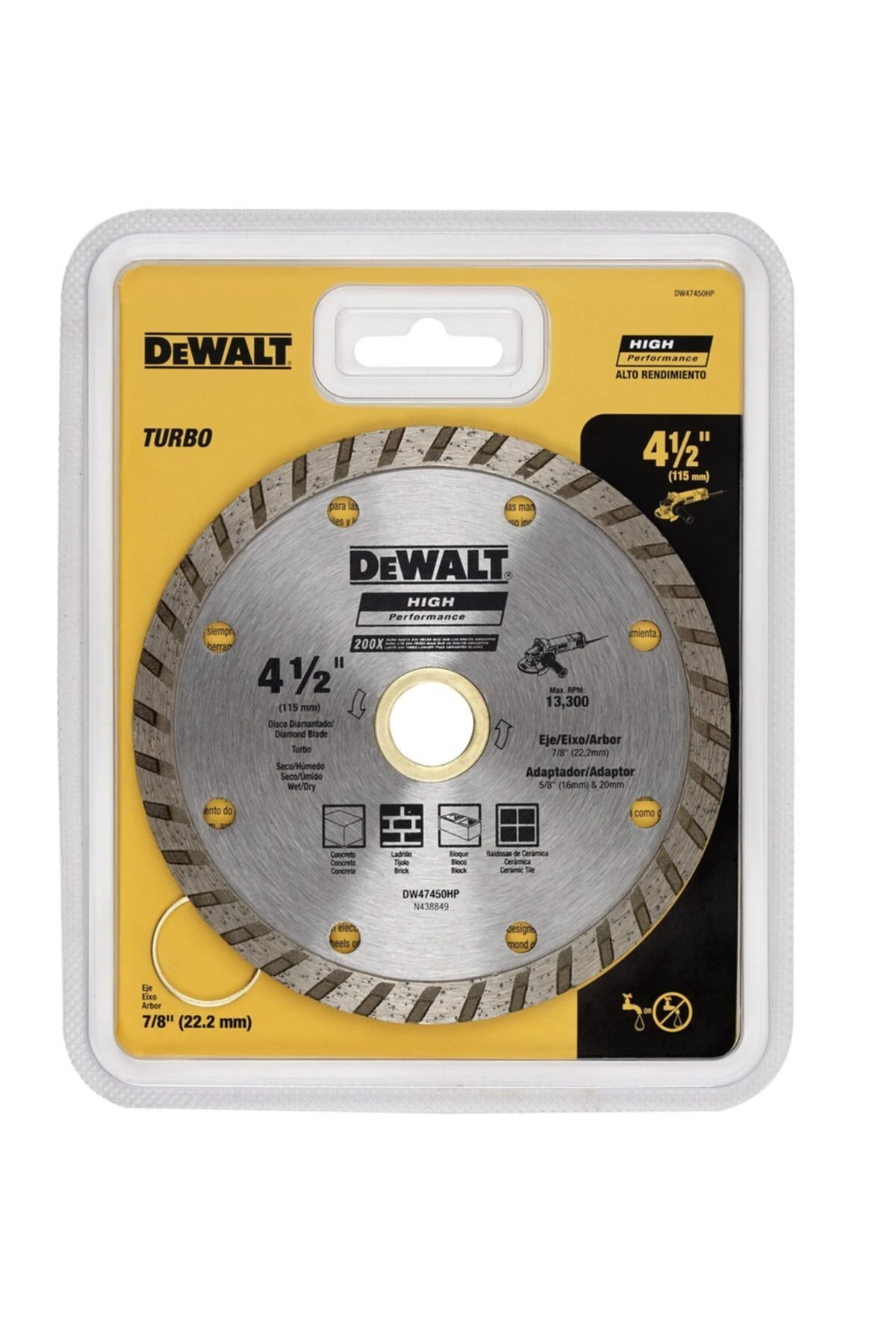 Dw47450hp Turbo Elmas Disk 115 mm