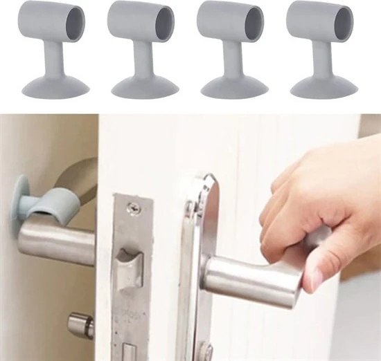 4 Adet Çok Amaçlı Vakumlu Kapı Stoperi,kablo Organizeri,telefon Sabitleyici (5263)