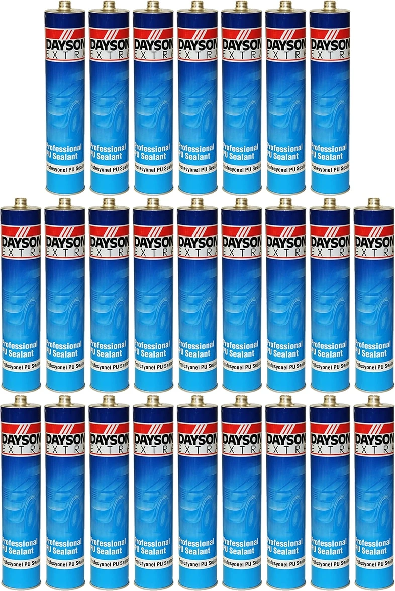 25 Adet  Pu Mastik Silikon Yapıştırıcı Siyah 280 ml