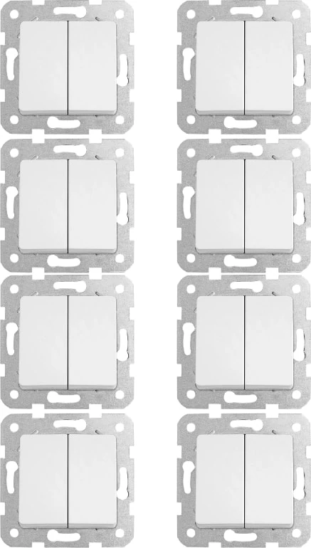 Linnera Komütatör Beyaz 90440002 (Çerçeve Dahil) (8 Adet)