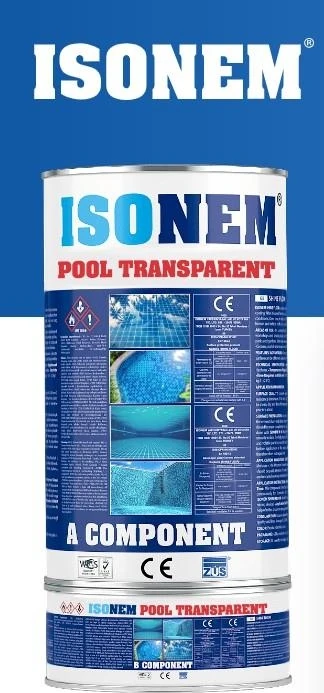 Isonem Pool Havuz Boyası Transparent (Şeffaf) (A+B Komp. 4,5 kg Set)