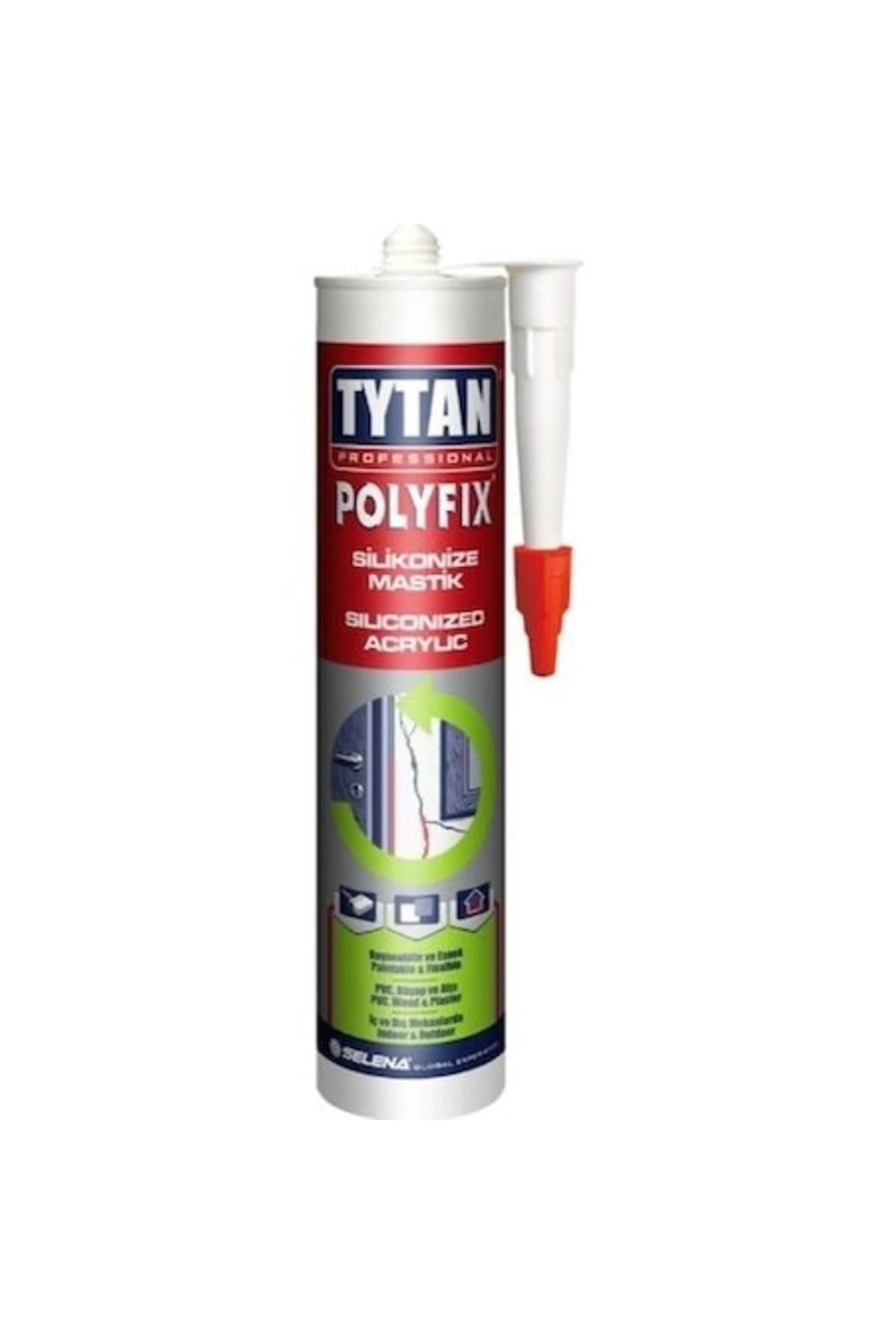 Professional Polyfix Silikonize Mastik 500 Gr - Kahverengi