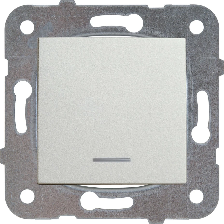 Novella Işıklı Lıght Anahtarı Gümüş Vk