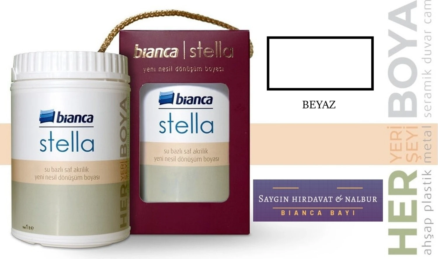 Stella Akrilik Boya + Dekor Kadife Rulo