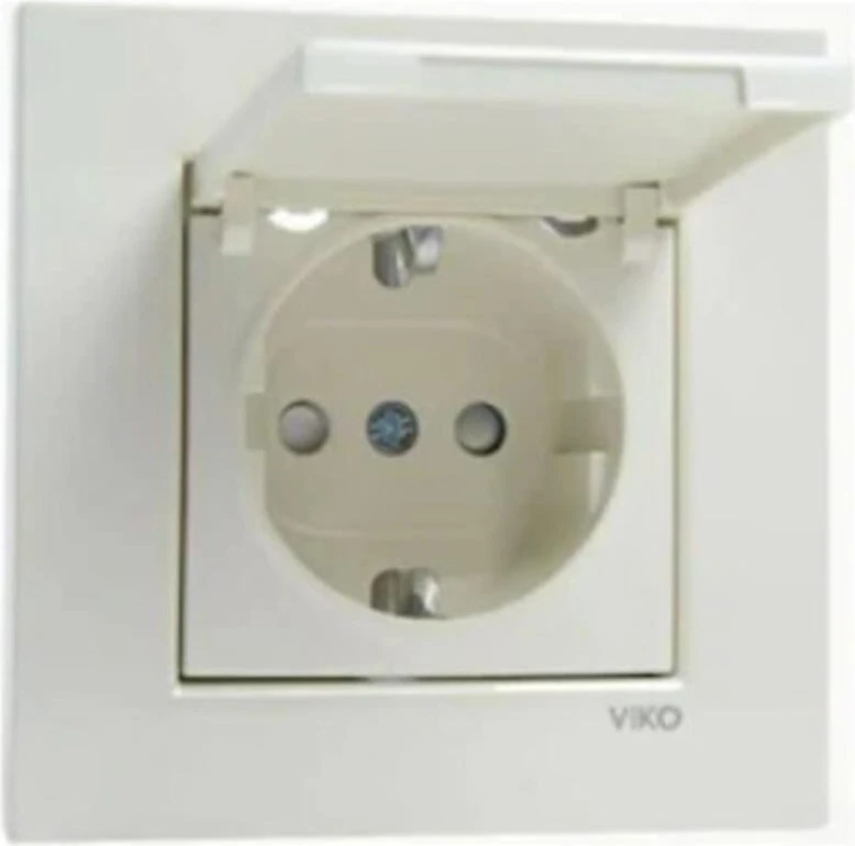 Karre Kapaklı Topraklı Priz 12 Adet Karre