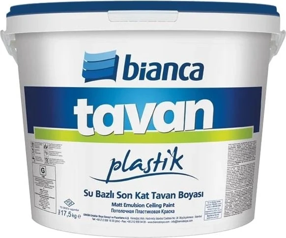 Su Bazlı Son Kat Tavan Boyası Parfümlü 3.5 kg