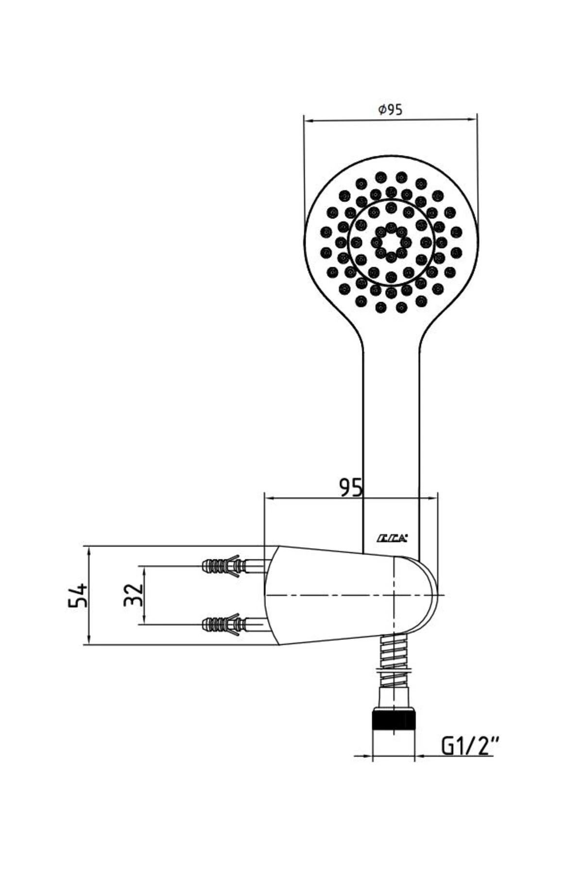Luna Banyo Duş Seti Takımı El Duşu 102117341