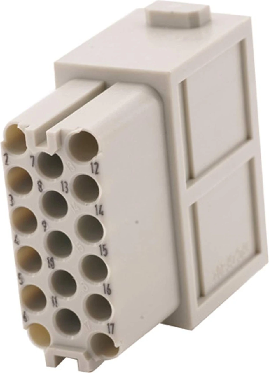 09140173101 -  Han-Modular Serisi Modül, 17 Kontaklı, 3 Sıralı, Dişi