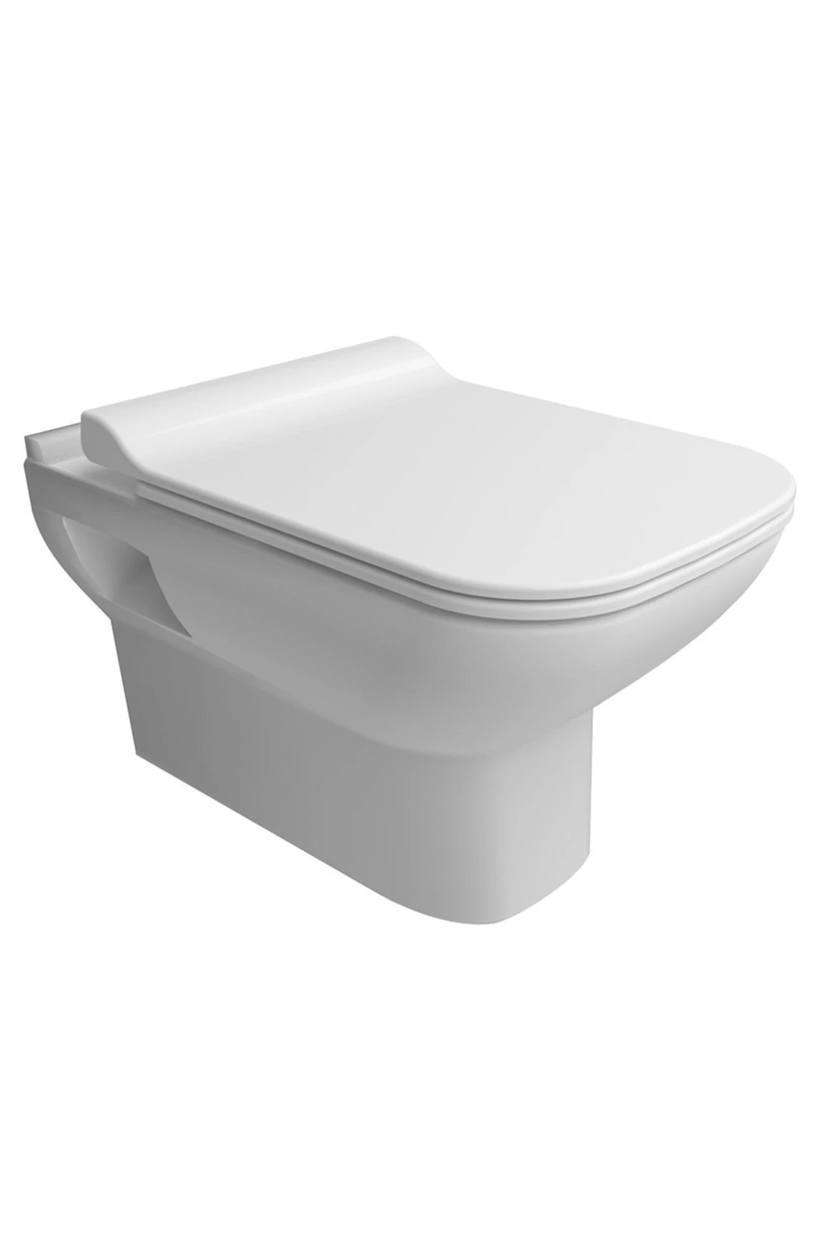 Mood 2.0 Kanalsız Asma Klozet Taharet Delikli + Ultra Slim Yavaş Kapanan Klozet Kapağı