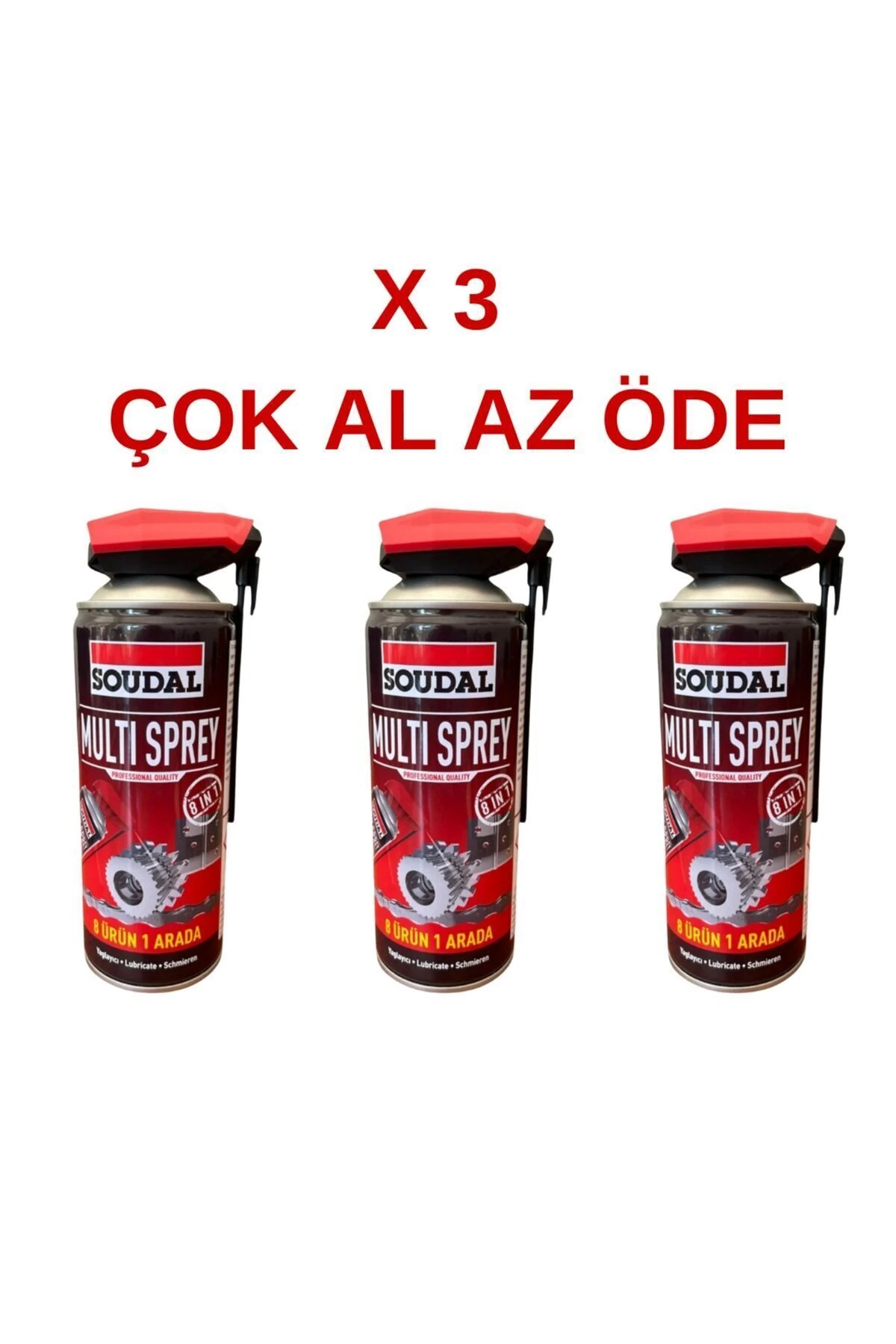 Pas Sökücü Ve Yağlayıcı Multi Sprey 400 ml (3 adet)