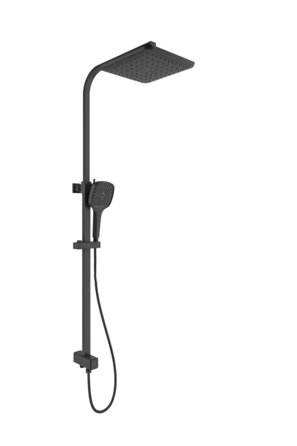Rain Kare Push Button Duş Barı Siyah 410200505503