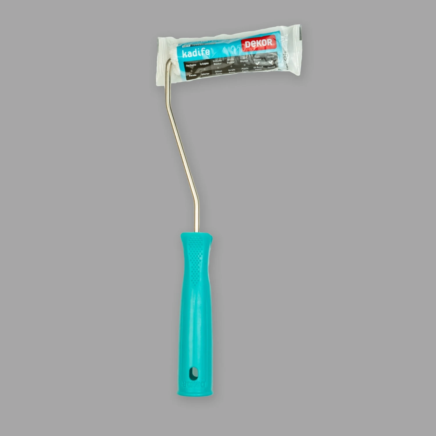 Panel Kapı Boyası 0,75 Lt + Dekor Boya Kabı + Dekor Kadife 10 cm Rulo