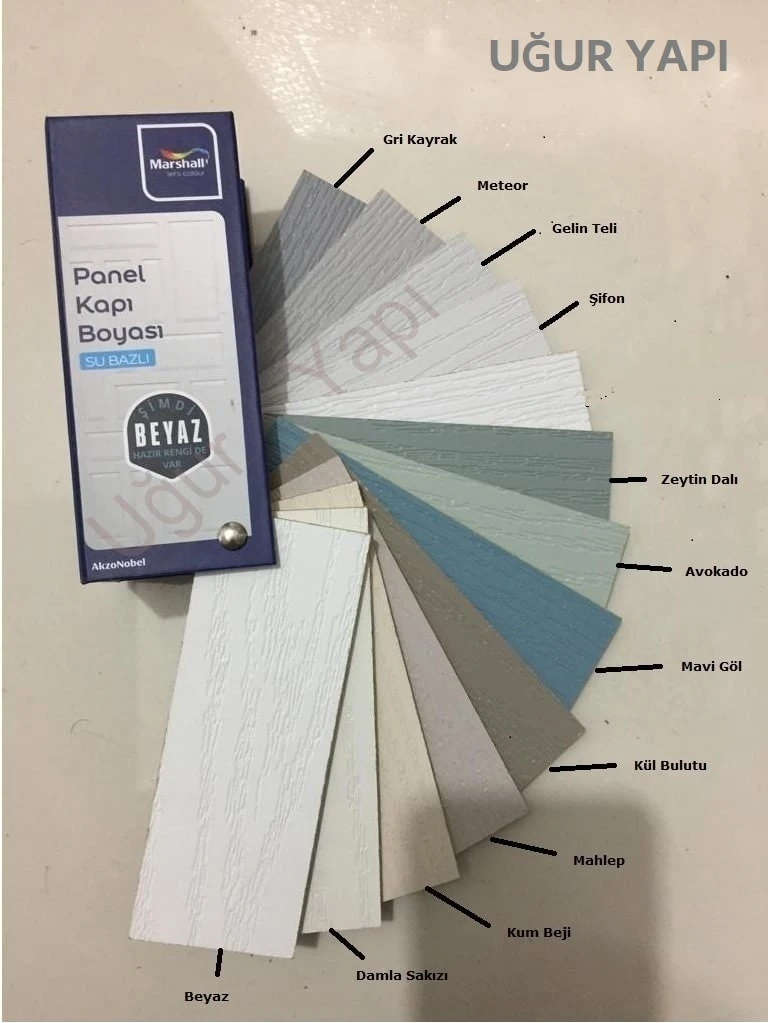 Su Bazlı Panel Kapı Boyası 2.5 L - Yeni Plastik Ambalaj BEYAZ