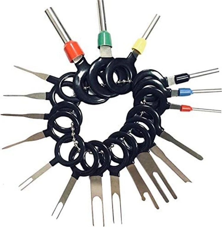 Tel Konnektör Terminal Pimi Çıkarıcılar, Sıkma Konnektör Pimi ve Kablo Demeti Terminal Çıkarıcı, Iğne Çıkarma Alet Seti