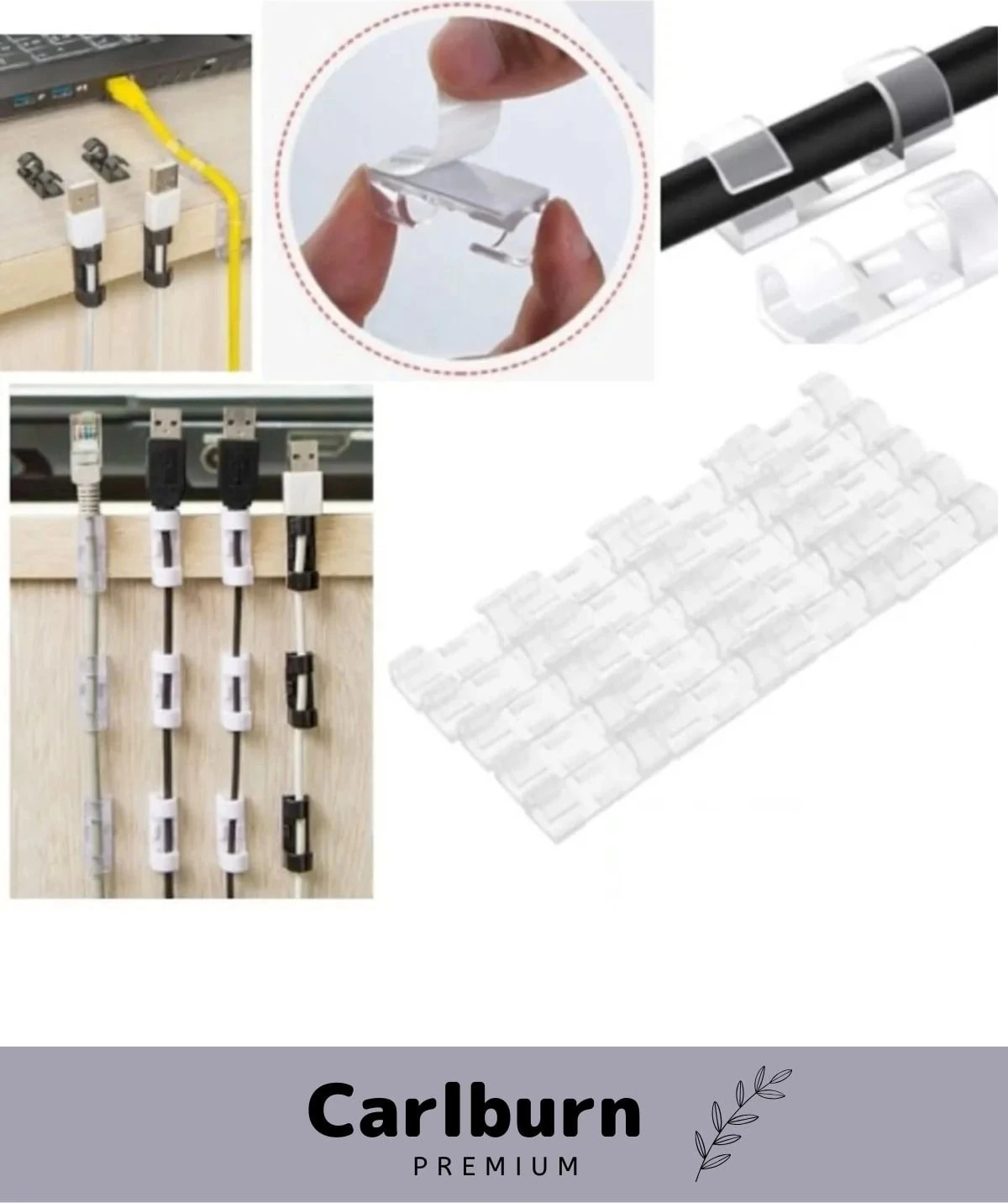 Özel Üretim Montaj Kötü Görüntü Engelleyici Iz Bırakmaz Kablo Sabitleyici Klips Seti 20 Adet