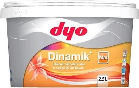 Dinamik Silikonlu Mat Iç Cephe Boyası 2,5 Lt 4717 Lilyum Pembe-2,5 Lt
