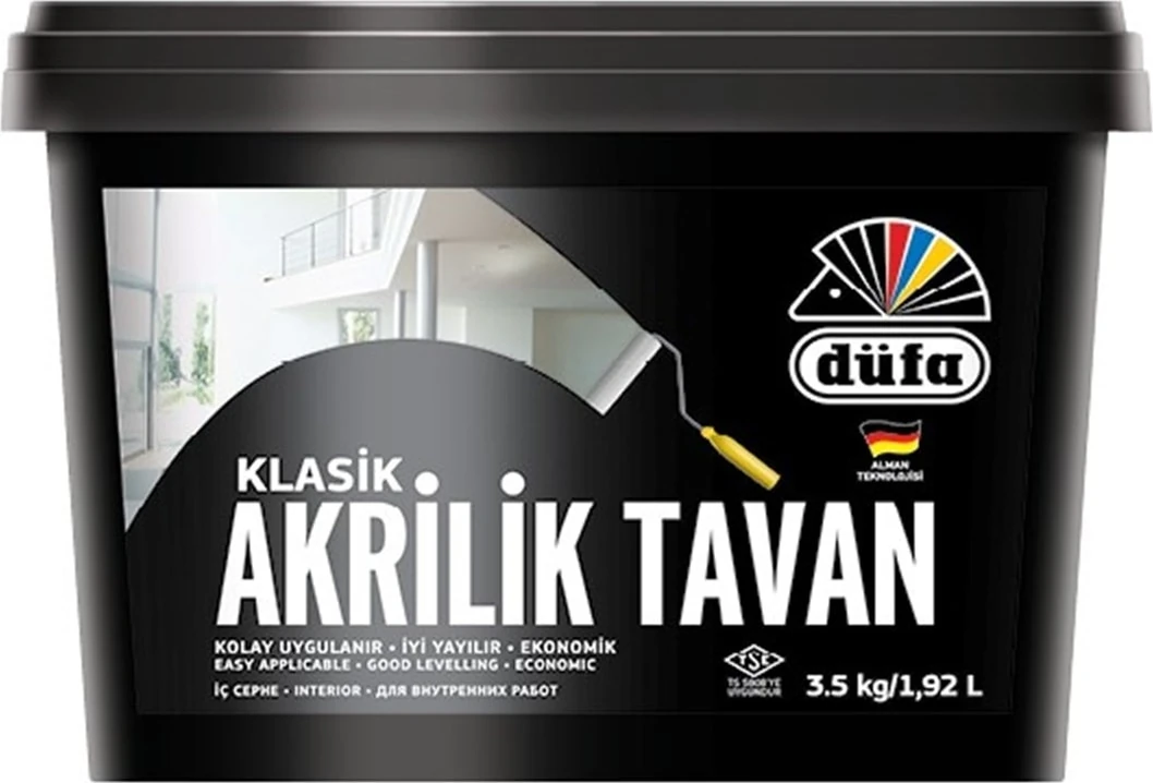 Akrilik Tavan Boyası Beyaz 3.5 kg
