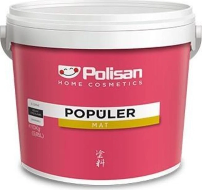 Popüler Plastik Boya 3 kg / 1,75 Lt 4387 Nehir Yeşili Cİ-7421