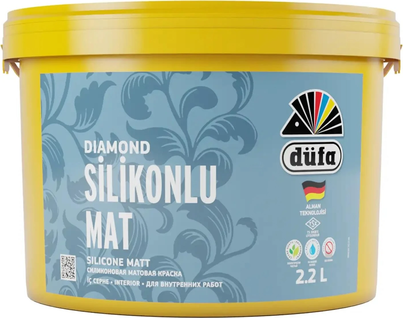 Diamond Silikonlu Mat İç Cephe Duvar Boyası Beyaz 2.2 l