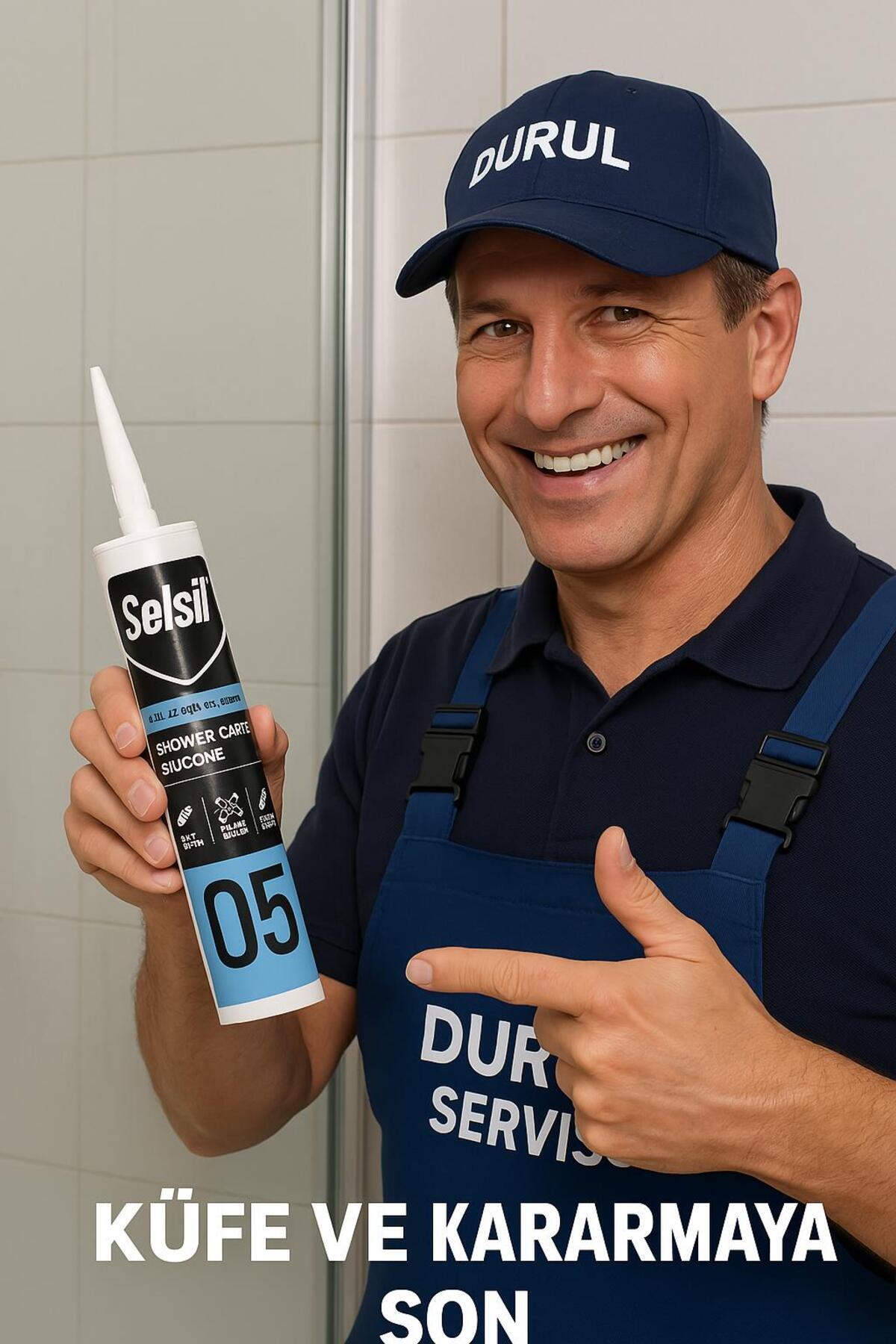 05no Duşakabin Silikonu - Suya Neme Küfe Dayanıklı Sızdırmazlık - 2 Adet