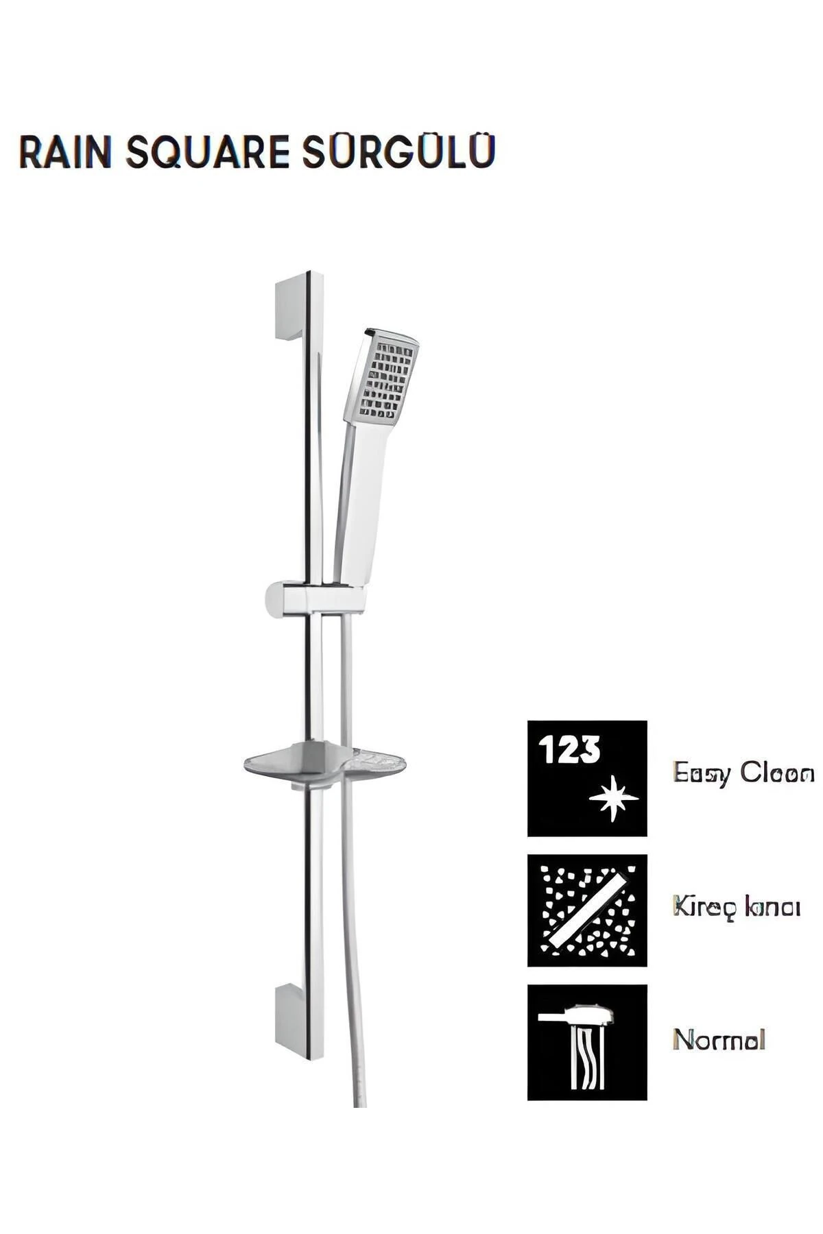 RAIN SQUARE SÜRGÜLÜ EL DUŞU TAKIMI