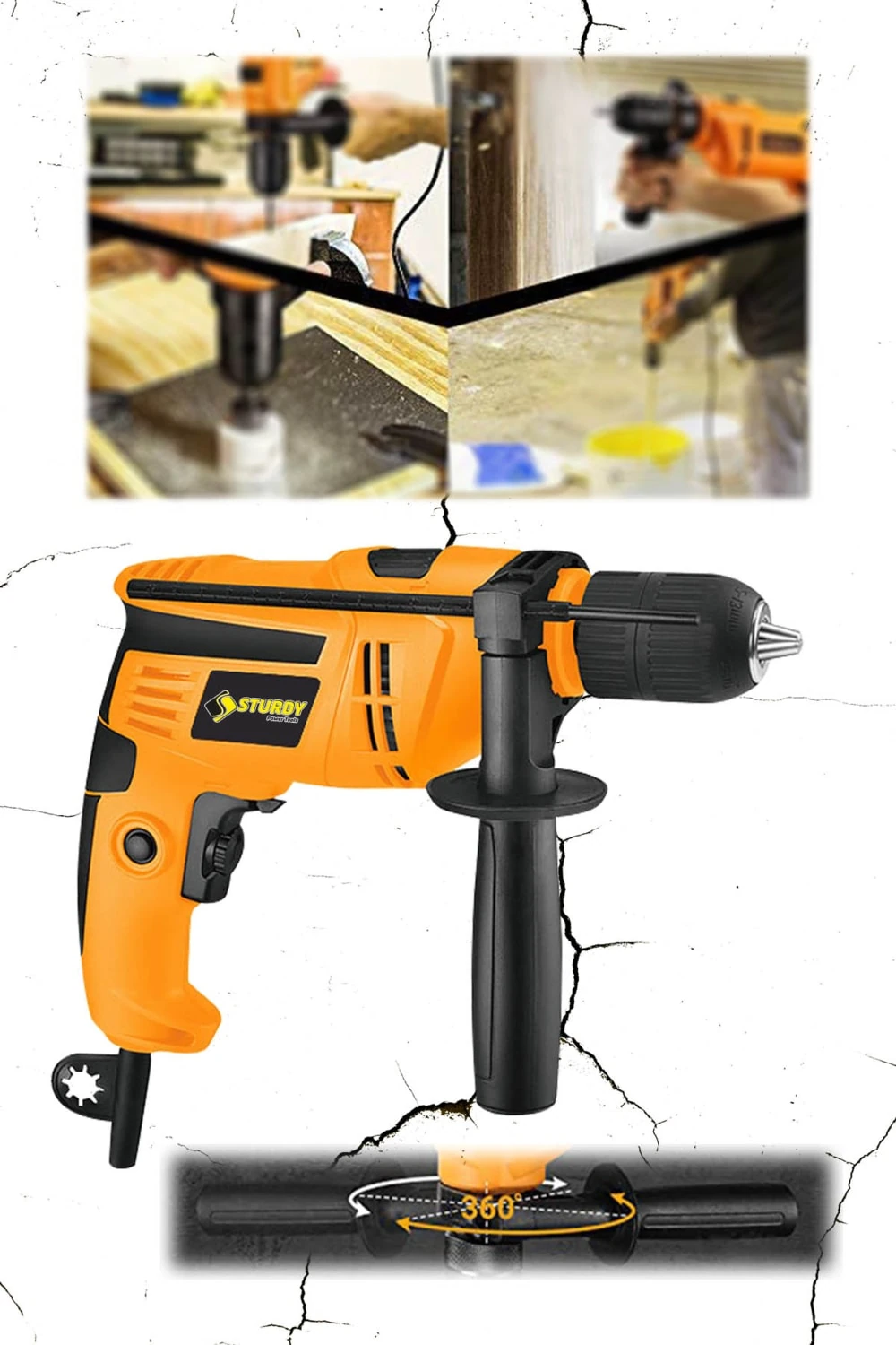 Japon Techno Hummer Drill 3400 V Sjs Metal Sanzıman Devir Ayarlı Matkap