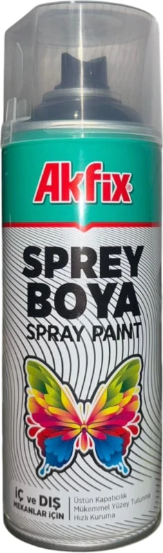 AKFİX SPREY BOYA PARLAK SİYAH 400 ml RAL9005