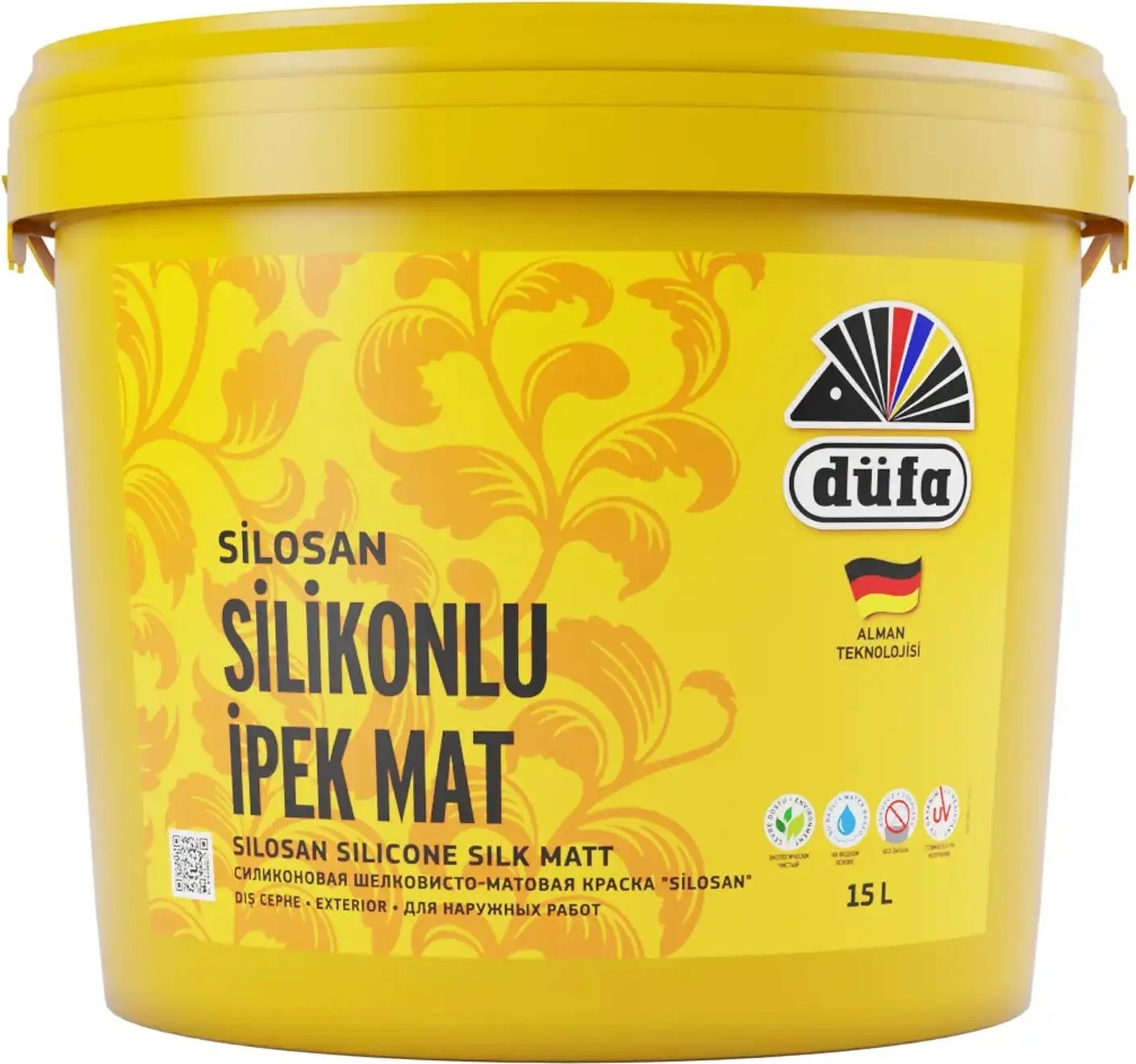 Silosan Silikonlu İpek Mat Beyaz 15 l